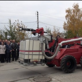 «Ростех» показал в действии роботизированный комплекс пожаротушения