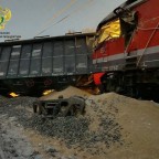 В Пермском крае с рельсов сошли 10 вагонов грузового поезда