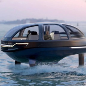 Представлен концепт автономной электрической лодки на подводных крыльях