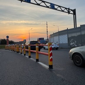 В Мурино за два дня обезопасили кольцевой перекресток