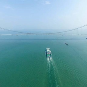 Открыт самый большой в мире подвесной морской мост