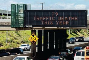 Исследование: дорожные табло с числом погибших в ДТП увеличивают количество аварий