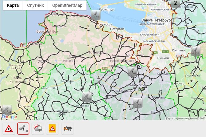 Ленавтодор запустил интерактивную карту дорог области
