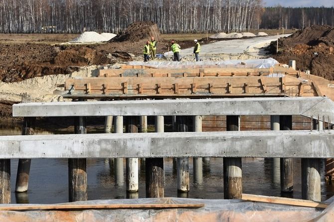 Мост через реку Проня в Рязанской области достроят до конца года