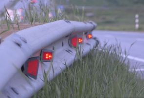 Опасный участок дороги в Тульской области оснастили инновационными световыми индикаторами