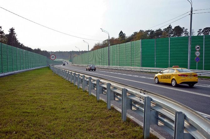 Шумозащитные экраны установят на участке трассы М-9 «Балтия» в Истринском районе