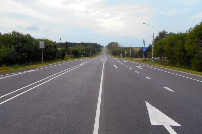 В Тульской области завершился ремонт участка федеральной автодороги М-2 «Крым»