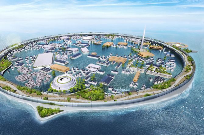 В Японии хотят построить плавучий автономный город