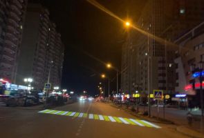 Плюс один: в Ставрополе появился проекционный пешеходный переход