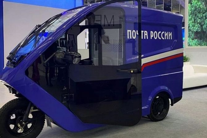 «Почта России» тестирует трицикл