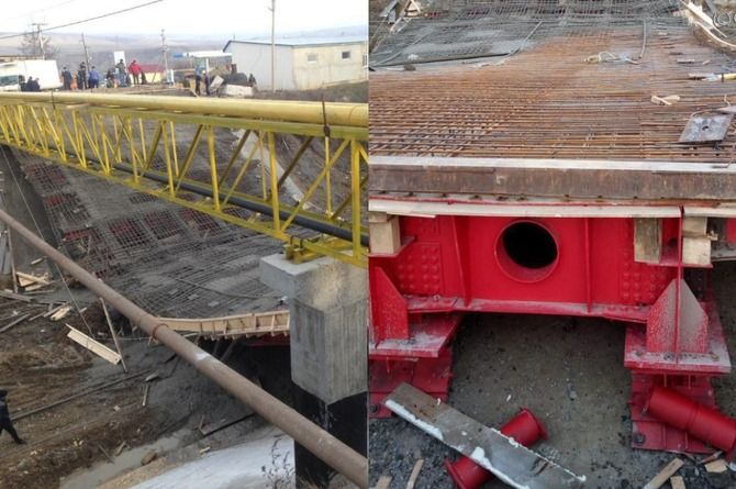 До конца года будет восстановлен рухнувший при строительстве мост в Буйнакске