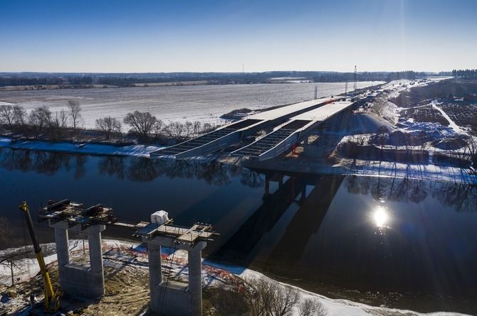 Начинается последний этап надвижки пролётов моста через Москву на ЦКАД-4
