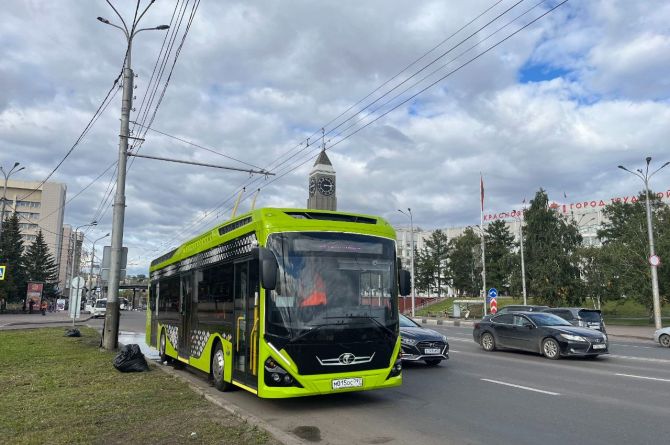 В Красноярcке тестируют электробус «Генерал»