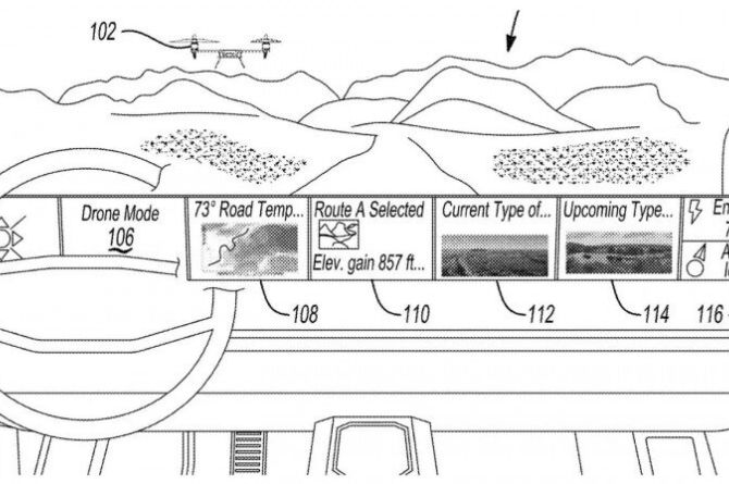 General Motors (GM) запатентовала систему автономной навигации для бездорожья c использованием дронов
