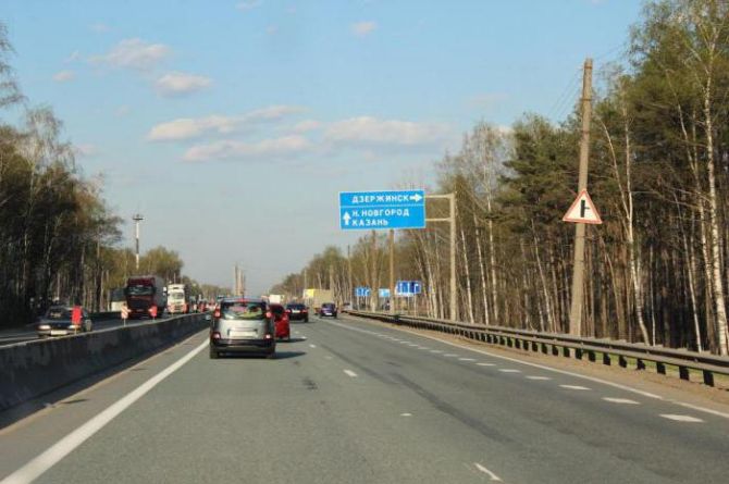 Участок трассы М-7 в Нижегородской области был признан самой опасной дорогой региона